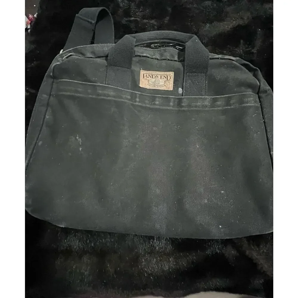 Lands End Square Rigger Canvas Carry On Bag Lands End Square Rigger Garment Bag - Picture 8 of 8